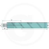 Schmiergewindebolzen 42CrMo4