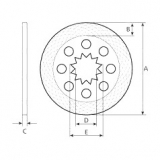 John Deere Bremsscheibe (AL112982)