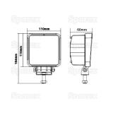 LED Arbeitsscheinwerfer 3600 Lumen