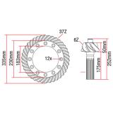 Massey Ferguson Ritzel Tellerrad (1683757M91)